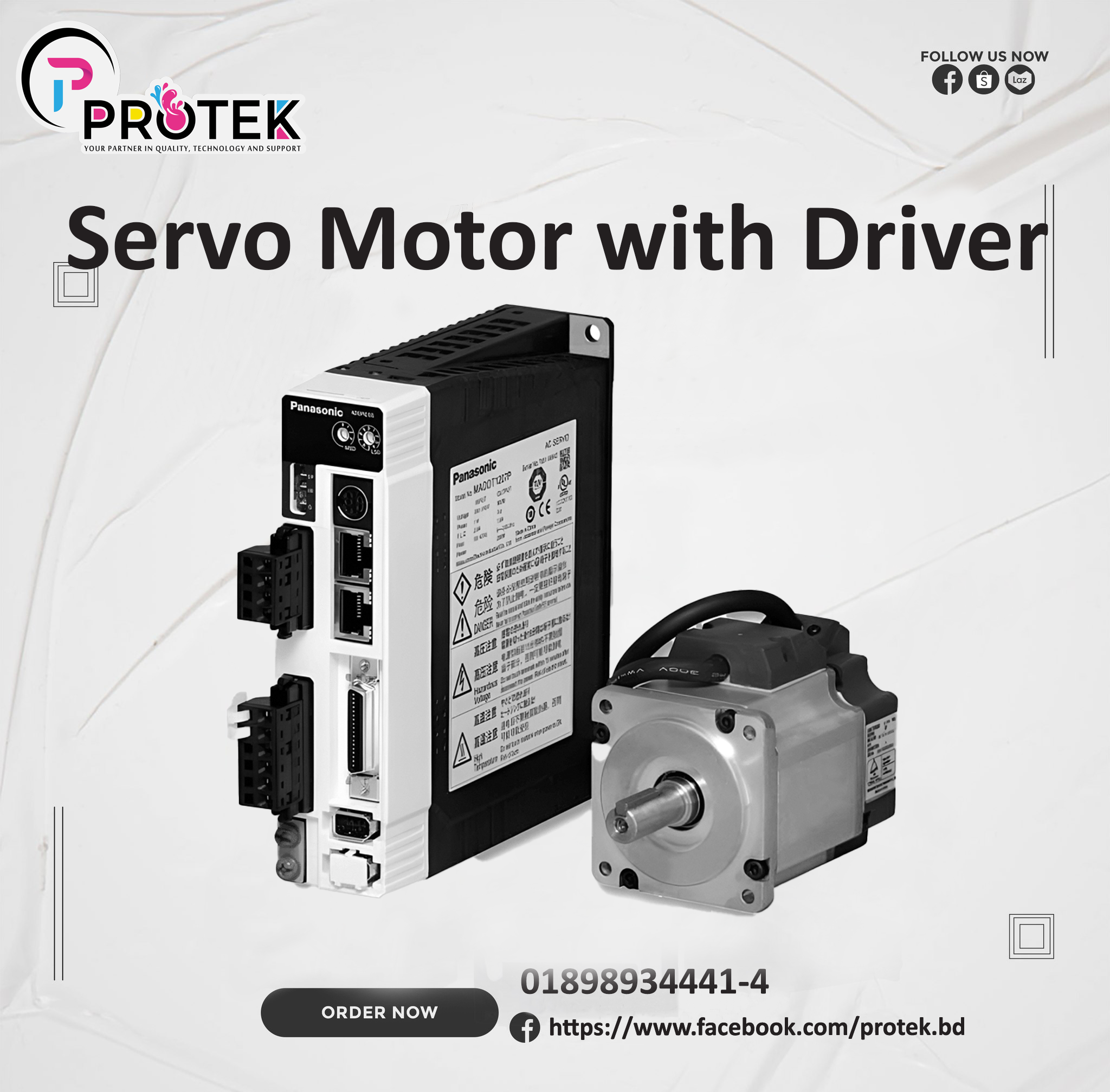 Panasonic Ac Servo Motor MHMD082G1U with Driving Control Price In Bangladesh